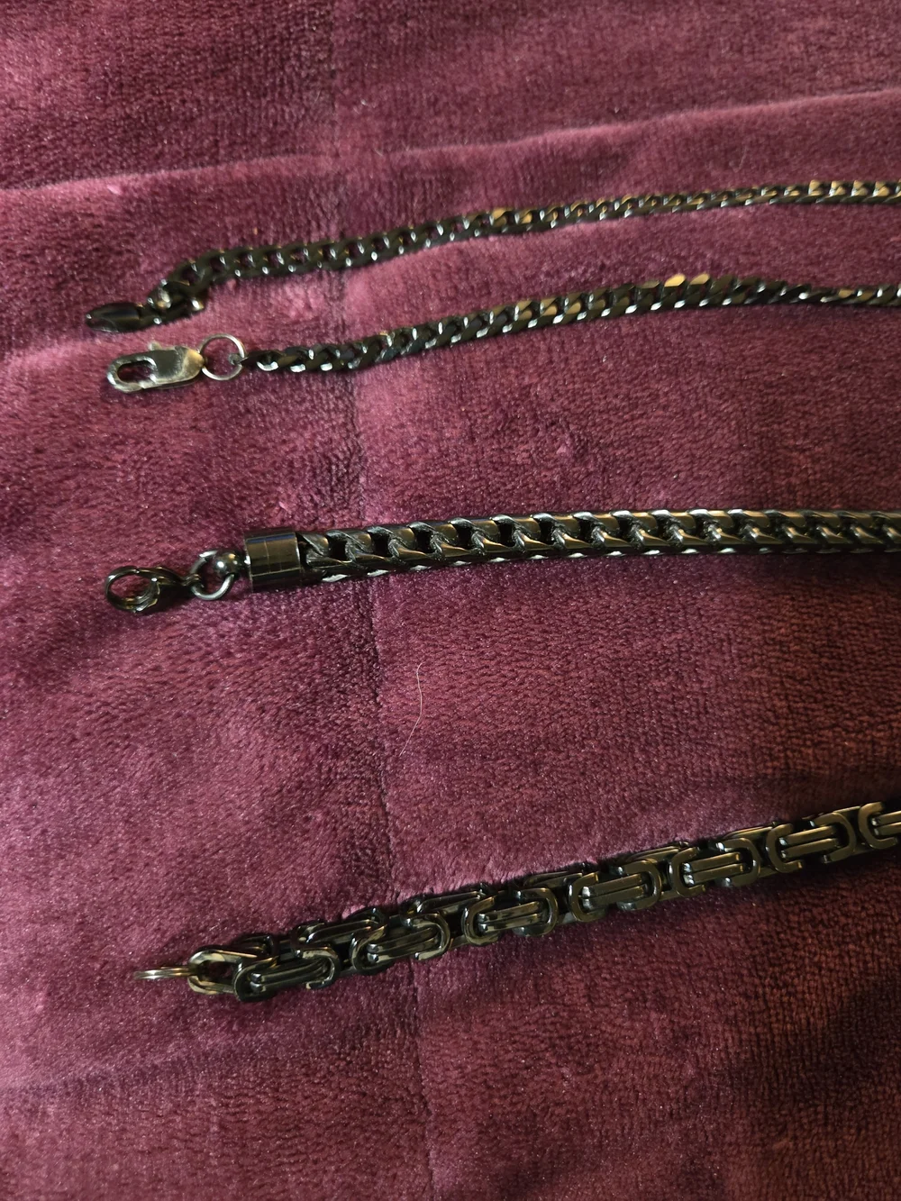 Set of Four Men' Necklaces